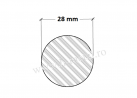 Bara rotunda aluminiu 28 mm 1